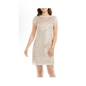 Vince Camuto beautiful gold sequence mini dress